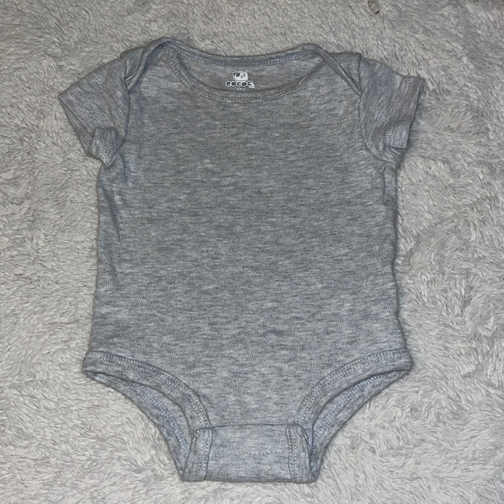 (3 for $10) rococo grey bodysuit